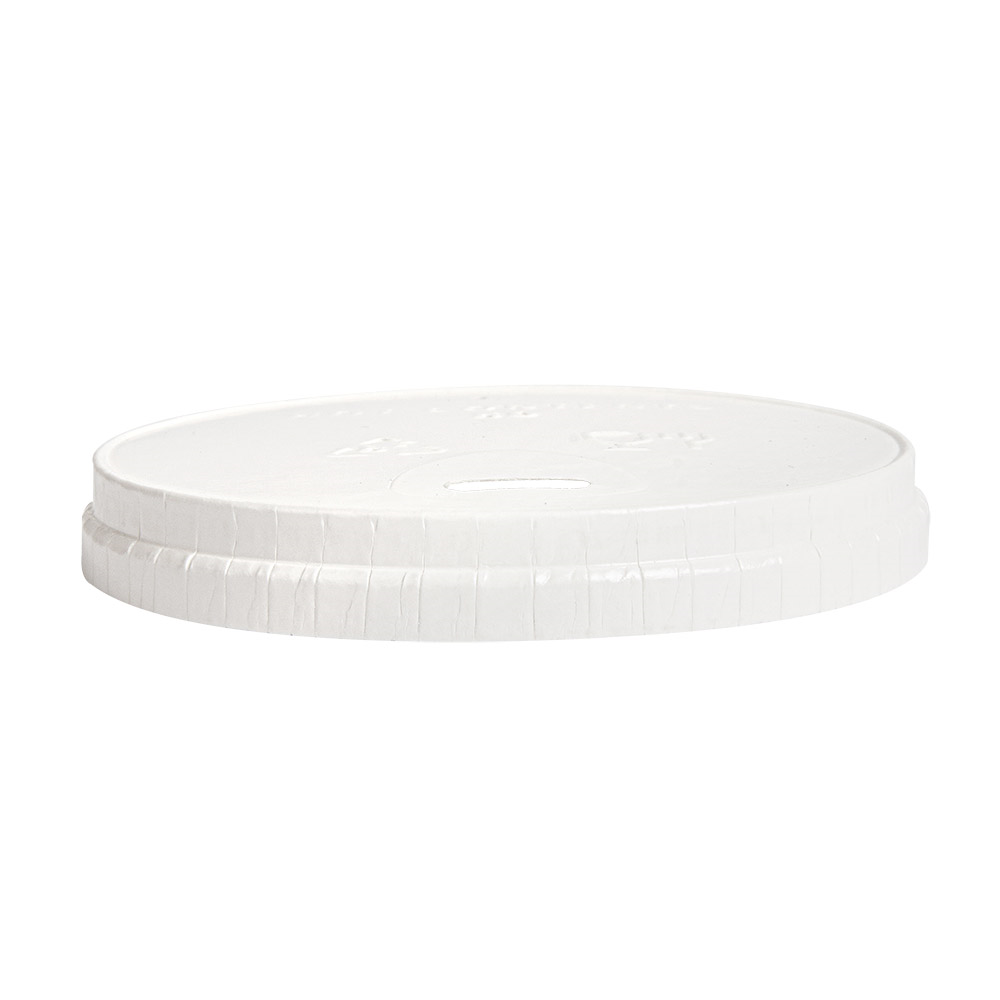 257.95-COPERCHIO PER BICCHIERI  310 G/M2 Ø 8 CM BIANCO CARTONE (50 u.)