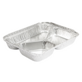 135.96-CONTENITORE -3 SCOMPARTI  380/220/160 ML 22,7x17,7x3 CM ALLUMINIO (100 u.)