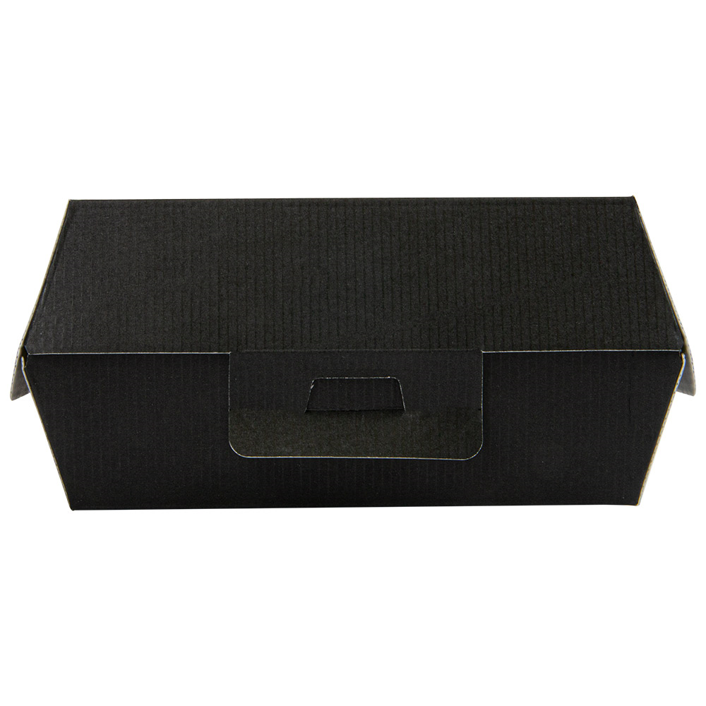 234.16-SCATOLE HAMBURGER 'THEPACK'  14,2x13,7x6,1 CM (L) NERO CARTONE NANO-MICRO (50 u.)