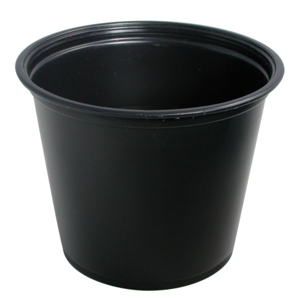 130.24-TERRINA PICCOLA PER MICROONDE 165 ML Ø7,4x6 CM NERO PP (250 u.)