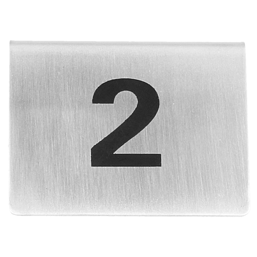 133.50-NUMERI PER TAVOLA DA 1 A 25  5,2x4,2 CM ARGENTO ACCIAIO INOX