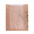 231.07-SACCHETTI PANE CON FINESTRA ECO 'FEEL GREEN-JUST PAPER'  32 G/M2 26+4x30 CM NATURALE KRAFT (250 u.)