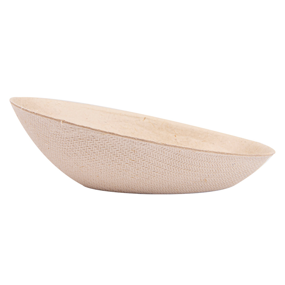 232.72-CONTENITORE OVALE 'BIONIC'  8x4,8x2,7 CM NATURALE BAGASSA (50 u.)