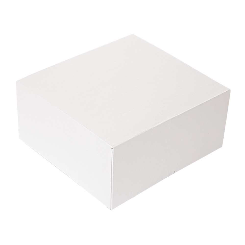 201.60-SCATOLE PER PASTICCERIA SENZA FINESTRA 'THEPACK'  24x24x12 CM BIANCO CARTONE NANO-MICRO (50 u.)