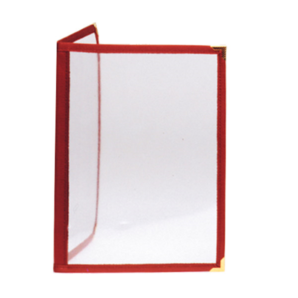 168.17-MENÙ "AMERICANO" DIN-A4 2 PAGINE   BORDEAUX PVC