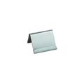 162.32-CAVALLETTI ETICHETTE DA TAVOLA  6,4x5,7x4,2 CM ARGENTO ACCIAIO INOX (25 u.)