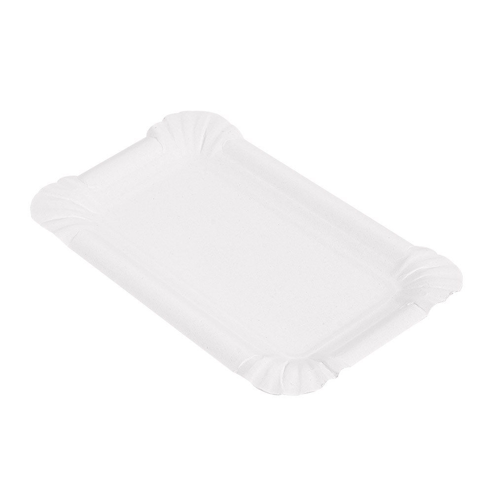 320.03-VASSOI PASTICCERIA - PICCOLI  250 G/M2 15x9 CM BIANCO CARTONE (250 u.)