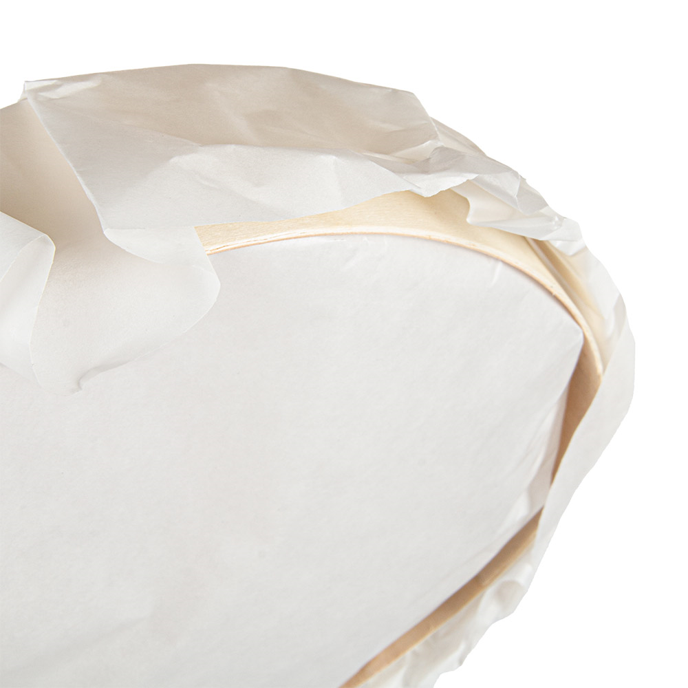 280.54-ANELLO DA FORNO CON CARTA 'WOOD' 890 ML Ø 18x3,5 CM NATURALE LEGNO (10 u.)