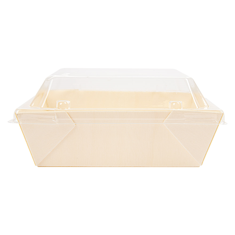 254.88-COMBO BARCHETTE + COPPERCHIO PET 'WOOD'  12x12x3,5 CM NATURALE LEGNO (50 u.)