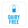265.39-1000 U. ETICHETTE ADESIVE DAIRY FREE   2,5x2,5 CM BIANCO ADESIVO
