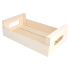 217.28-MINI CASSETTE 'WOOD'  25x15x7,5 CM NATURALE LEGNO