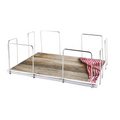 104.65-DISTRIBUTORE TOVAGLIOLI   44x33,5x15 CM ARGENTO ACCIAIO INOX