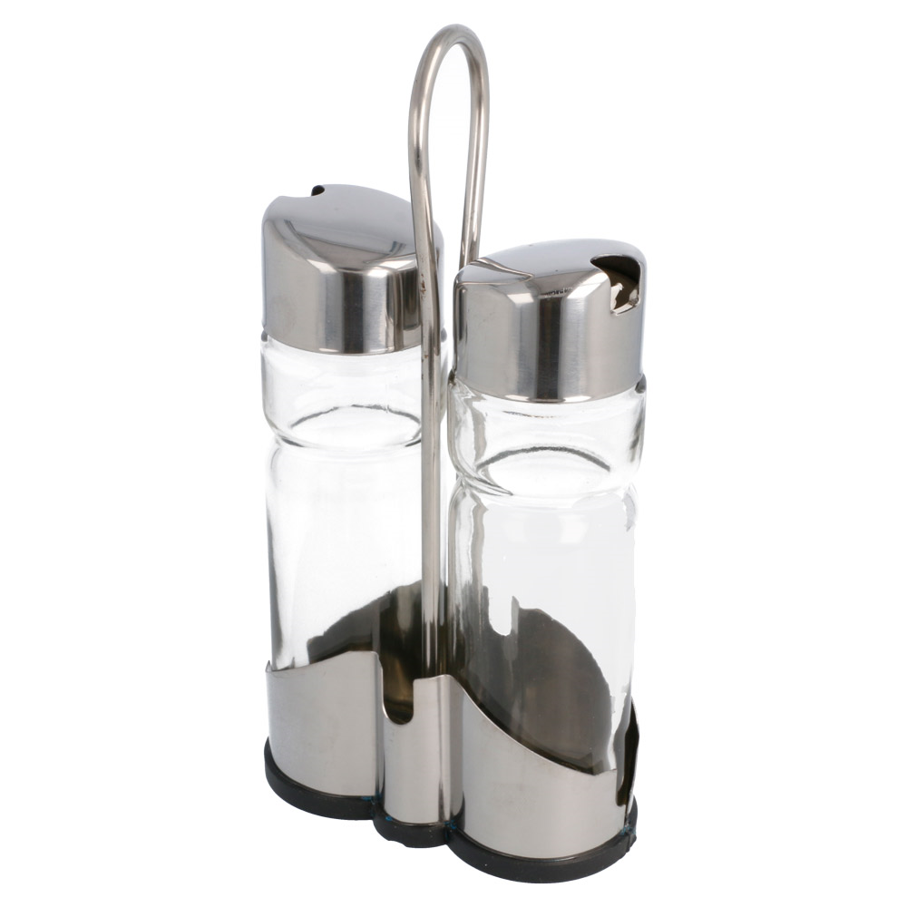 432.80-OLIERE 2 PEZZI   11x5,5x21,5 CM TRASPARENTE CRISTAL