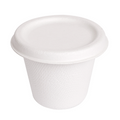 257.43-MINI TERRINE + COPERCHI 'BIONIC' 90 ML Ø 6,2x5,2+0,7 CM BIANCO BAGASSA (50 u.)