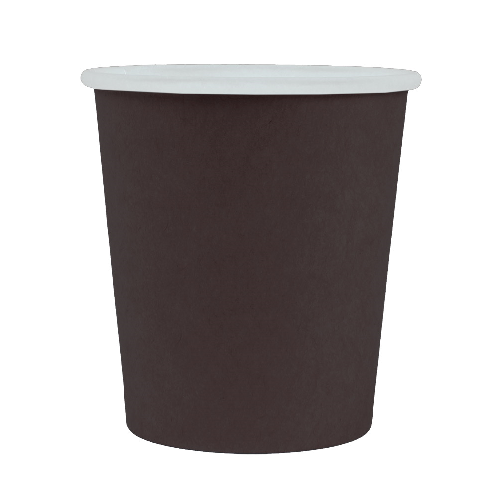 254.51-TERRINA PICCOLA 120 ML (4 oz) 210 + 18 PE G/M2 Ø6/4,5x6,5 CM NERO CARTONE (50 u.)