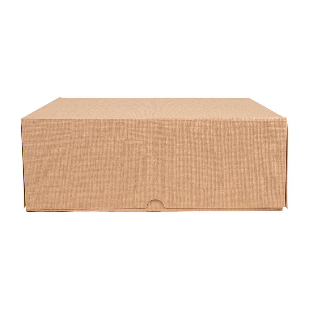 253.52-SCATOLE PER PASTICCERIA SENZA FINESTRA 'THEPACK'  28x28x10 CM NATURALE CARTONE NANO-MICRO (50 u.)