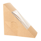 253.55-SCATOLE PANINO DOPPIO CON FINESTRA 'THEPACK'  12,4x12,4x7,5 CM NATURALE CARTONE NANO-MICRO + OPP (50 u.)