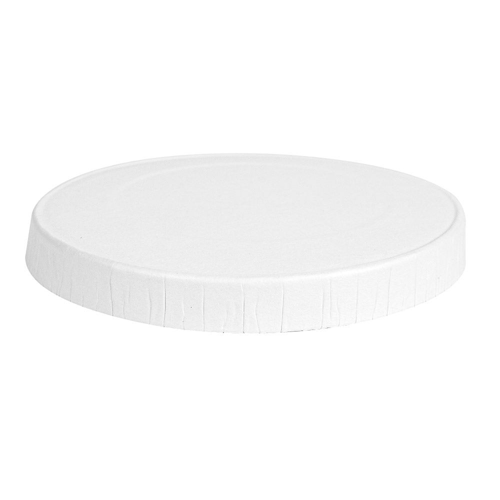 254.47-COPERCHIO PER TERRINA PICCOLA  230 + 18 PE G/M2 Ø6,2 CM BIANCO CARTONE (50 u.)