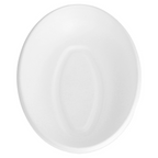 215.97-PIATTI OVALI 'BIONIC'  20,3x13,5x4 CM BIANCO BAGASSA (50 u.)