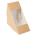 253.55-SCATOLE PANINO DOPPIO CON FINESTRA 'THEPACK'  12,4x12,4x7,5 CM NATURALE CARTONE NANO-MICRO + OPP (50 u.)