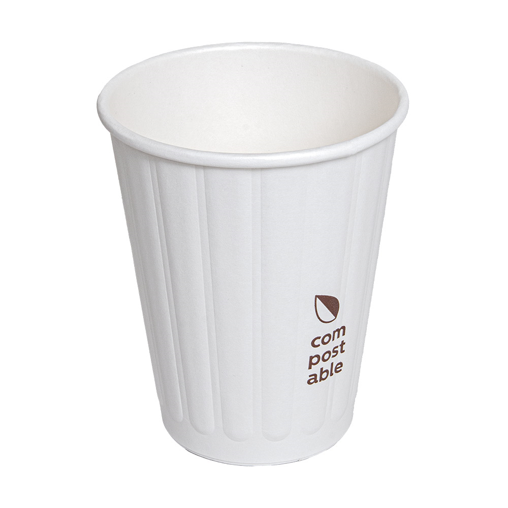 275.24-BICCHIERI BEVANDE CALDE DOPPIA PARETE  240 ML 288 + 210 G/M2 Ø8/5,2x9,5 CM BIANCO CARTONE (50 u.)