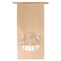 228.71-SACCHETTI SOS CON CHIUSURA CON FINESTRA 1800 GR 60 G/M2 + 25µ OPP 12+6,5x24,6 CM NATURALE KRAFT (50 u.)