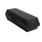 252.13-VASCHETTE "HOT DOG" 'THEPACK'  23,2x9x6,3 CM NERO CARTONE NANO-MICRO (50 u.)