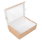 253.65-SCATOLE CON FINESTRA 'THEPACK' 1980 ML 19,8x14x6,4 CM NATURALE CARTONE NANO-MICRO + OPP (25 u.)