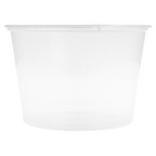 184.06-CONTENITORE PER MICRONDE 525 ML Ø 11,5x8 CM TRASPARENTE PP (50 u.)