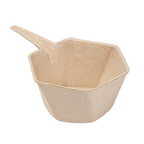 265.99-CONTENITORI ESAGONALE 'BIONIC'  5,5x3 CM NATURALE BAGASSA (100 u.)