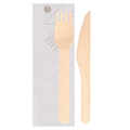 250.85-SET 2/1 FORCHETTA, COLTELLO 'WOOD' MAKAN  16 CM NATURALE LEGNO (100 u.)