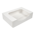 253.42-CONTENITORI SUSHI+FINESTRA 'THEPACK'  17,5x12x4,5 CM BIANCO CARTONE NANO-MICRO + OPP (50 u.)