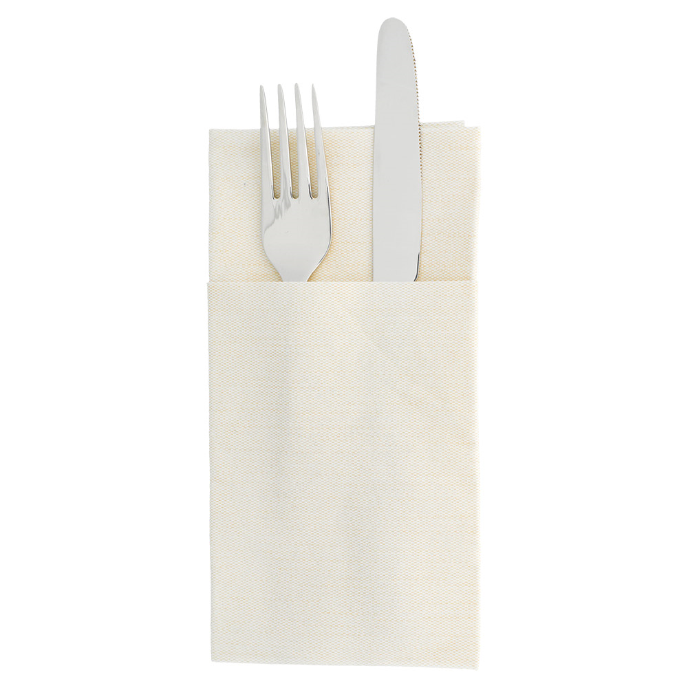 203.93-TOVAGLIOLI CANGURO 'LIKE LINEN' MONOCHROME 70 G/M2 40x40 CM CREMA SPUNLACE (50 u.)