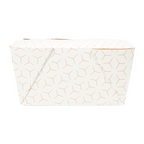 279.18-SCATOLE AMERICANE PER MICROONDE 'THEPACK' CUBE 780 ML 11,3x9x6,3 CM BIANCO/NATURALE CARTONE NANO-MICRO + PP (50 u.)