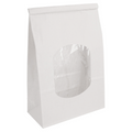 260.74-SACCHETTI SOS CON CHIUSURA CON FINESTRA 2500 GR 60 G/M2 + 25µ OPP 15,5+7x24,2 CM BIANCO CELLULOSA (50 u.)