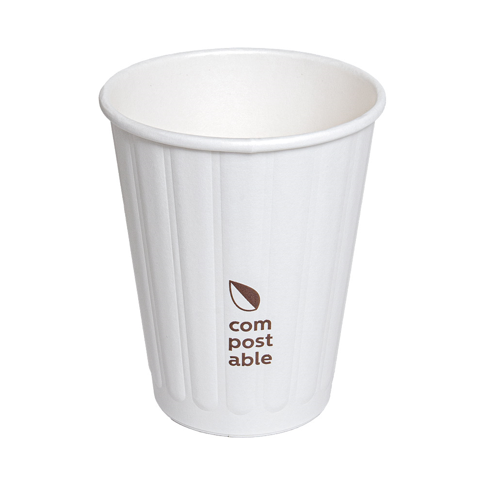 275.24-BICCHIERI BEVANDE CALDE DOPPIA PARETE  240 ML 288 + 210 G/M2 Ø8/5,2x9,5 CM BIANCO CARTONE (50 u.)