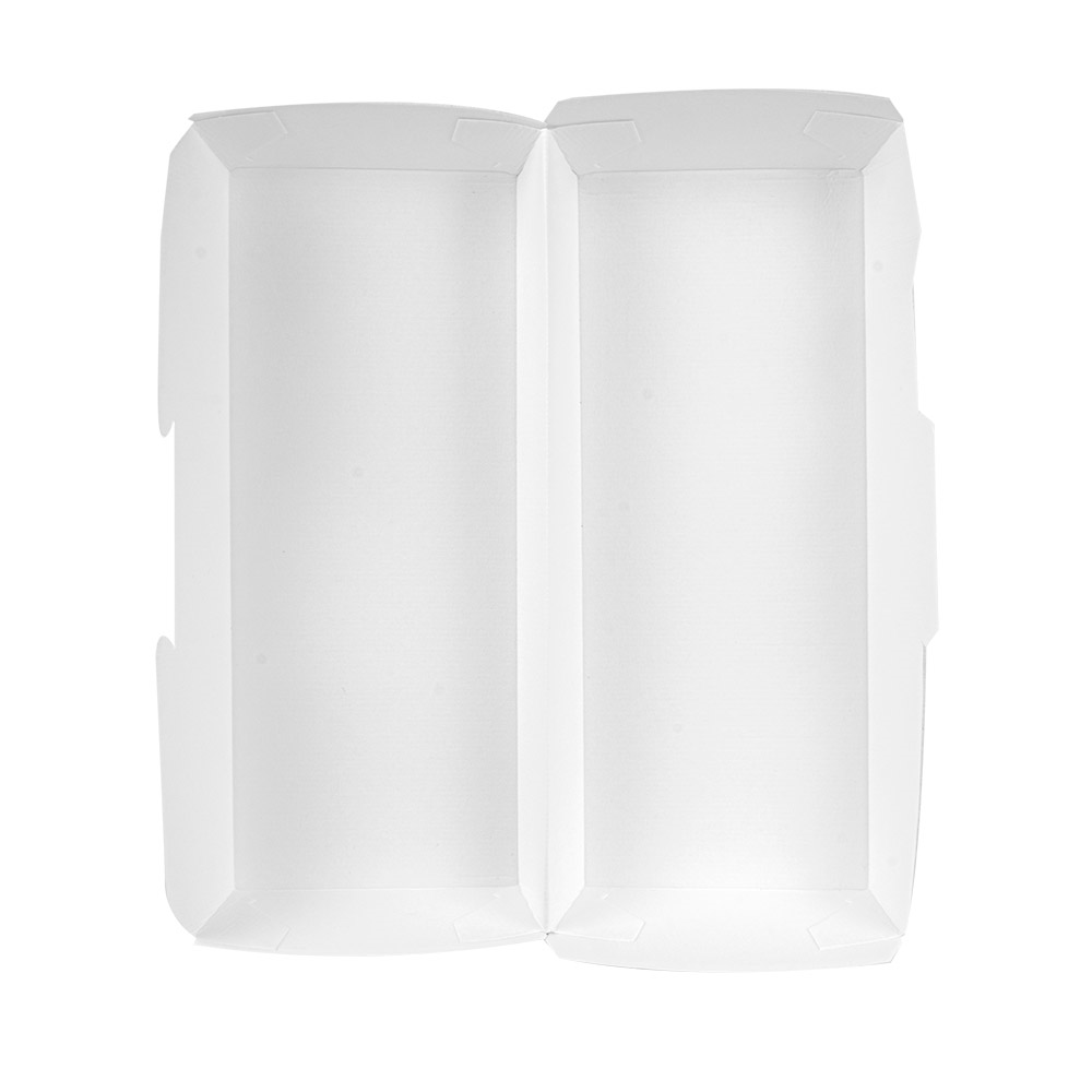 234.29-SCATOLE "PANINI" 'THEPACK'  26,5x12,2x7 CM BIANCO CARTONE NANO-MICRO (50 u.)