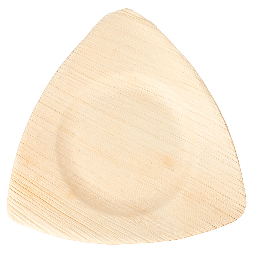 223.97-PIATTI TRIANGOLARI 'ARECA'  15x13x1 CM NATURALE ARECA (25 u.)