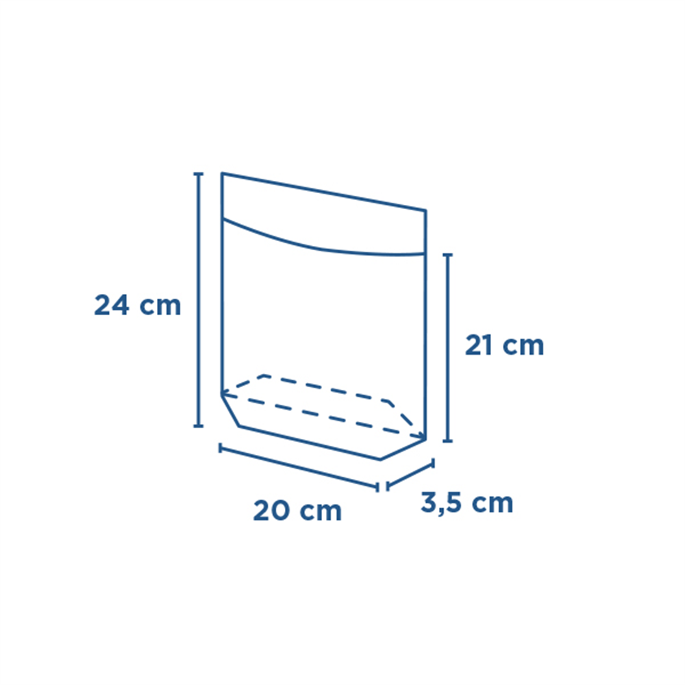 173.21-CONFEZIONI CON BASE E FINESTRA TURTLE PACK 50 G/M2 + 15 PP 20+3,5/3,5x24/21 CM BIANCO KRAFT (100 u.)