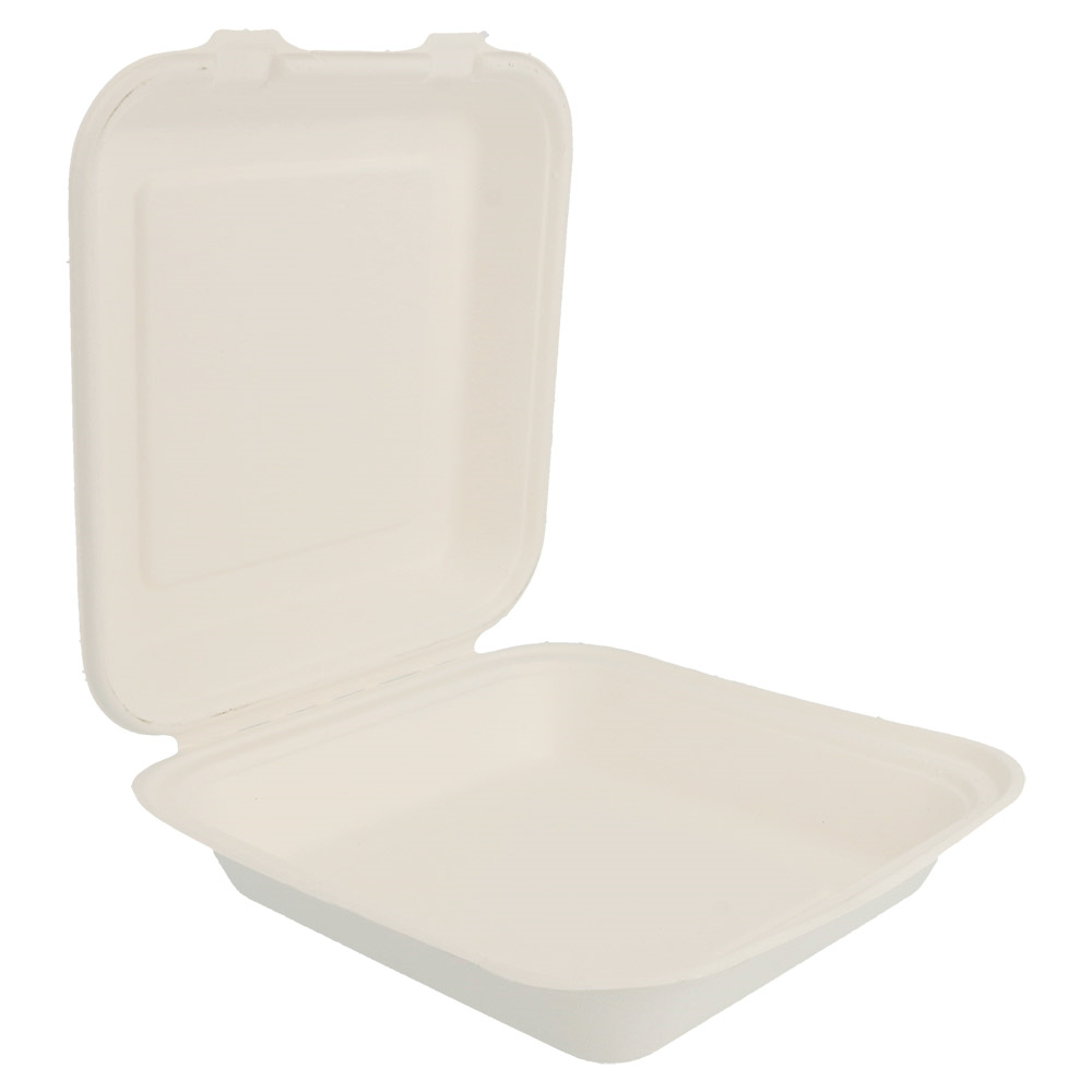 212.79-CONTENITORI "M" 'BIONIC' 820 ML 20x20x7,5 CM BIANCO BAGASSA (50 u.)