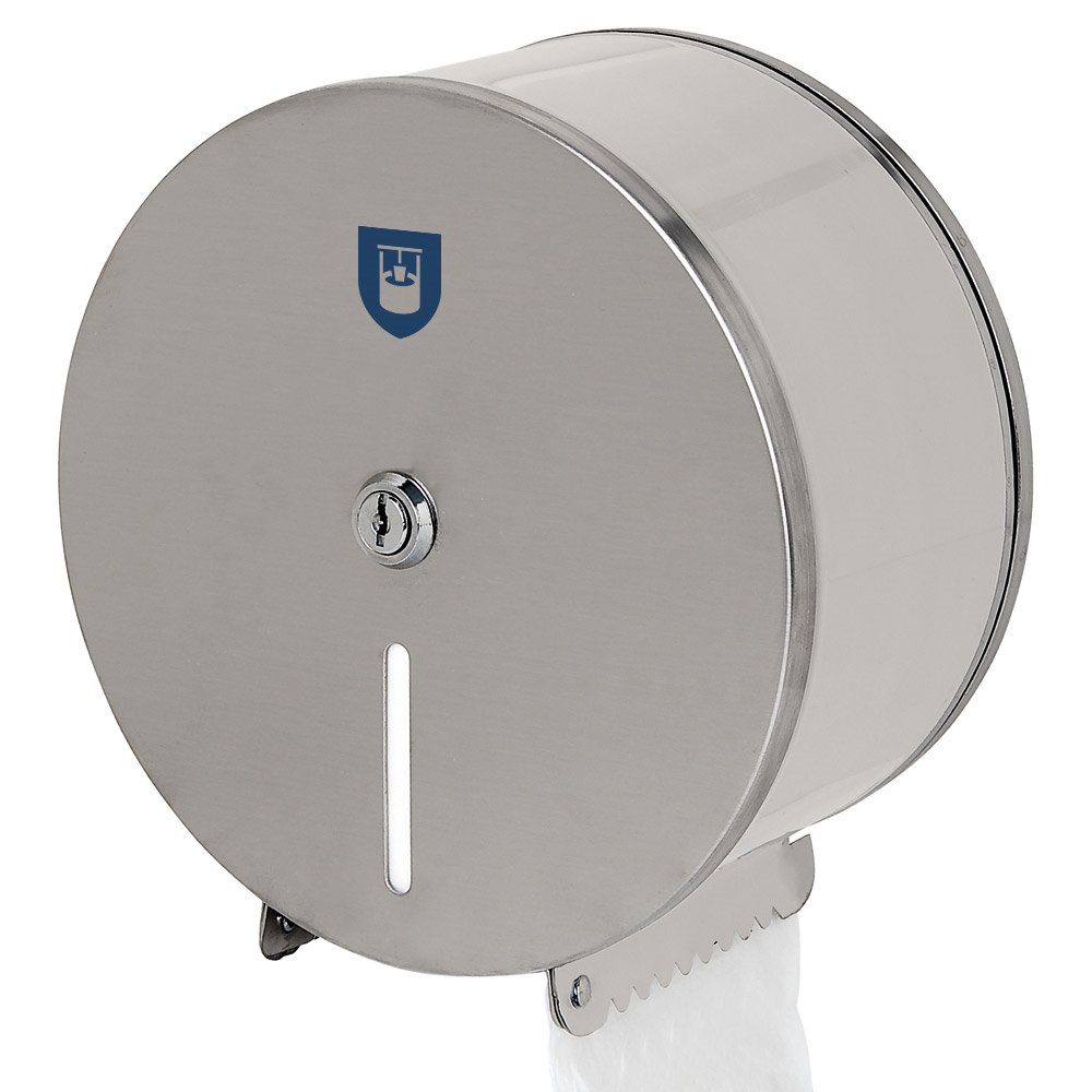 162.06-DISTRIBUTORE IGIENICO BABY JUMBO   Ø 25x12 CM ARGENTO ACCIAIO INOX