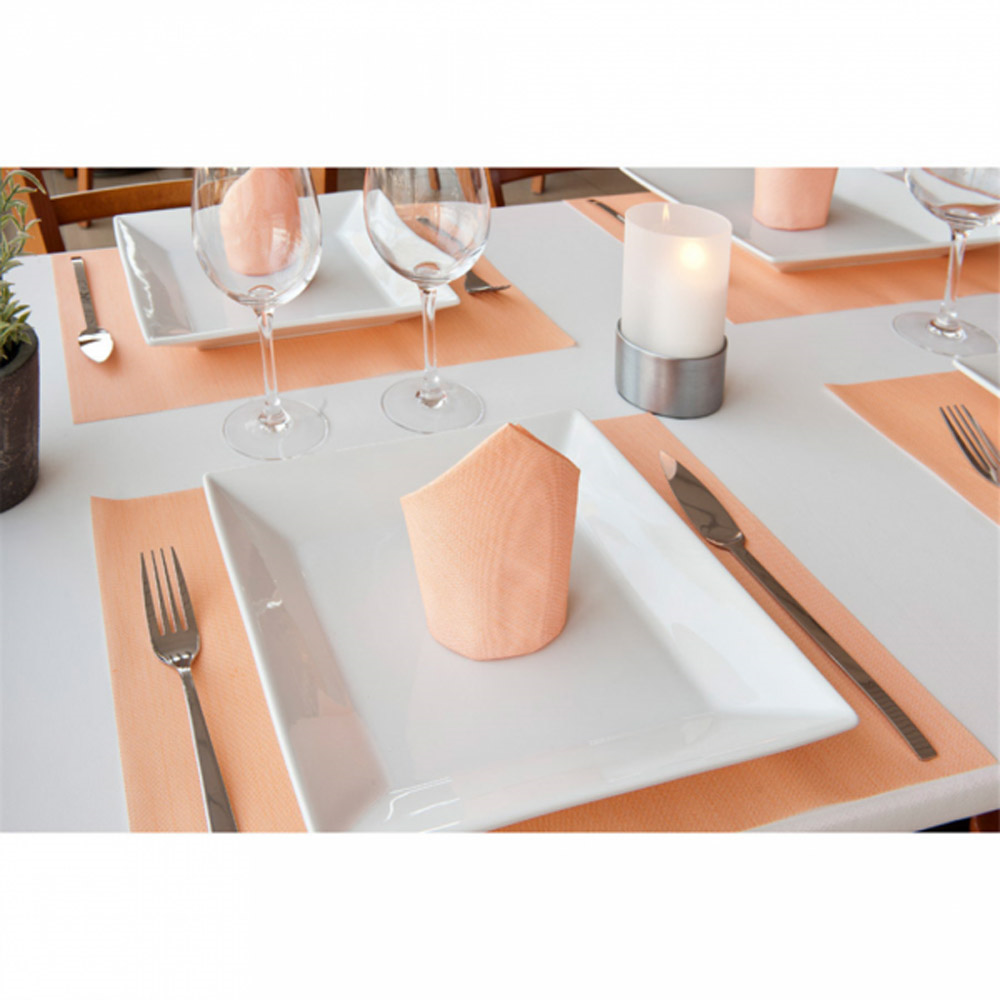 182.08-TOVAGLIOLI DRY COTTON 55 G/M2 40x40 CM MANDARINA AIRLAID (50 u.)