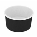 233.38-CONTENITORI GELATI 300 ML 250 + 18 PE G/M2 Ø10x5,5 CM NERO CARTONE (50 u.)