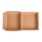 278.66-SCATOLE HAMBURGER 'THEPACK' CUBE  12,5x12x5,8 CM BIANCO/NATURALE CARTONE NANO-MICRO (50 u.)