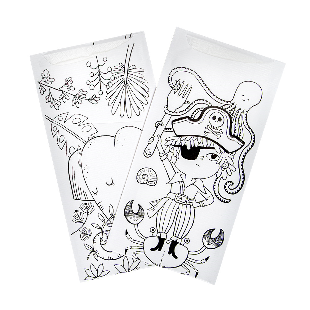 281.64-BUSTE PORTAPOSATE + TOVAGLIOLO COLOUR ME 'JUST IN TIME OPEN' COLOUR ME 90 + 10PE G/M2 11,2x22,5 CM BIANCO CELLULOSA (100 u.)
