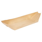 183.04-BARCHETTE IN FOGLIA DI PIOPPO 'WOOD'  25x11x2,5 CM NATURALE LEGNO (50 u.)