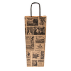 222.18-SACCHETTI SOS CON MANICI 1 BOTTIGLIA BACCHUS 100 G/M2 14+8x40 CM NATURALE KRAFT (250 u.)