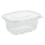 169.30-CONTENITORE CON COPERCHIO 375 ML 13,2x9,5x6 CM TRASPARENTE RPET (100 u.)