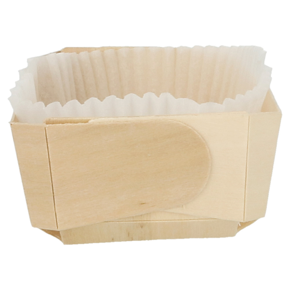 154.94-CONI + STAMPI IN SILICONE 'WOOD' 800 ML 18,5x11,5x5,5 CM NATURALE LEGNO (25 u.)