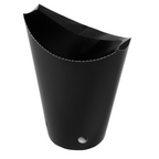 219.81-BICCHIERE FRITTI CHIUSO 12 OZ - 360 ML 220 + 18PE G/M2 6,7x12,5 CM NERO CARTONE (100 u.)